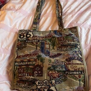 Vintage Tapestry Tote Bag